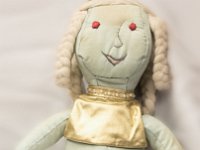Front of Andorian doll sewn by Devra Langsam (MsC1031)