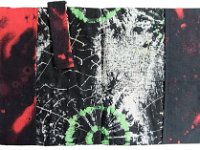 X-Files fabric zine cover: Useful for covering zines with a NSFW cover. Artist is unknown. (MsC 0403)