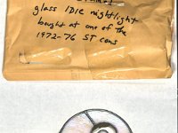 IDIC stained glass nightlight: IDIC stained glass nightlight. Artist is unknown. (MsC1031)